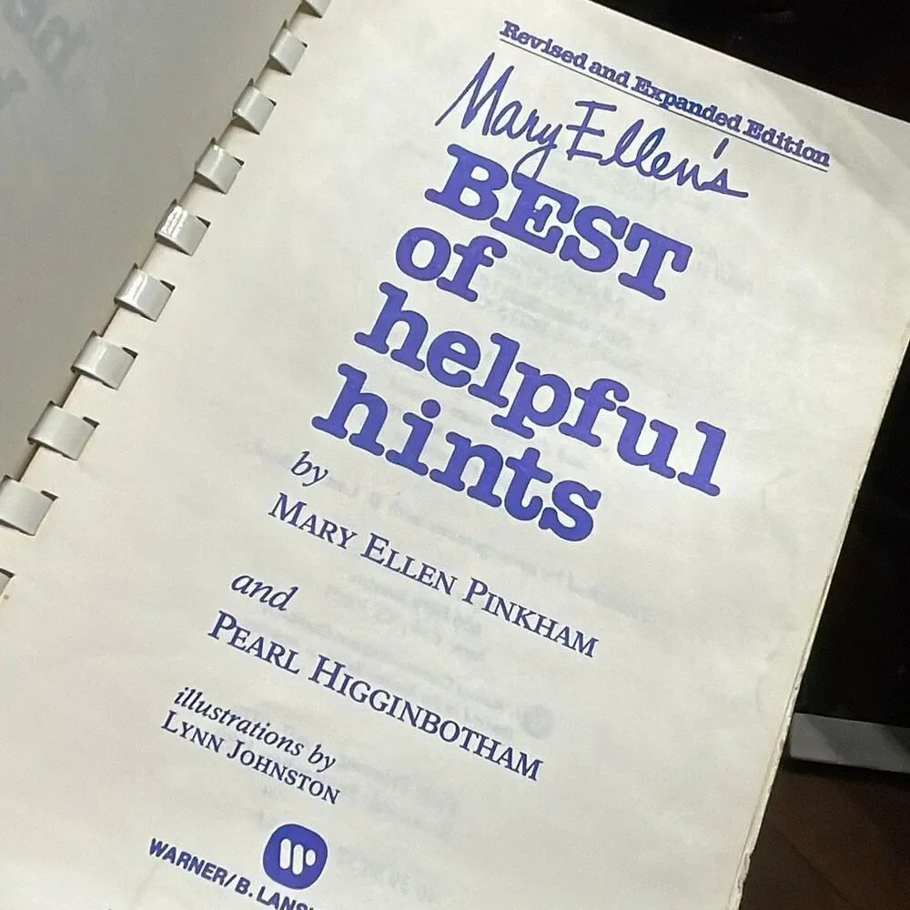 Mary Ellen’s Best of Helpful Hints” book spiral bound.